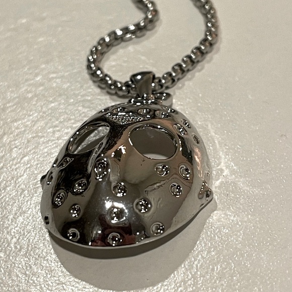 ‼️$7‼️ Horror Themed Jason Mask Pendant Necklace - Stainless Steel Halloween - Picture 7 of 9
